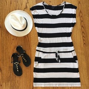 Banana Republic Stripped Cotton Dress S